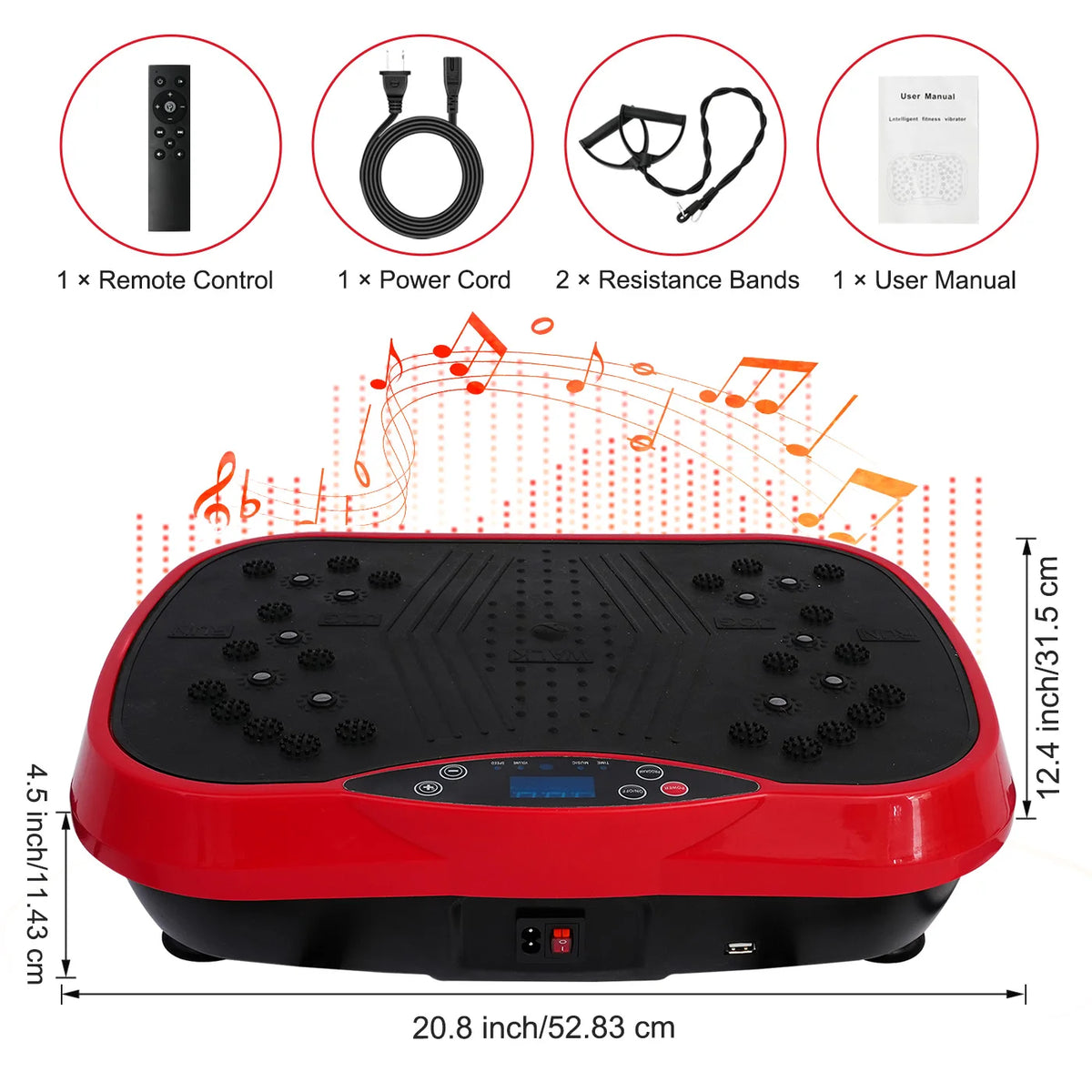 Portable Full Body Vibration Plate Exercise Machine