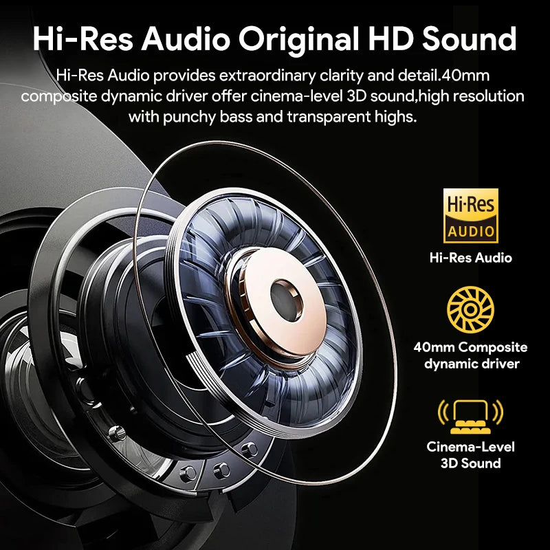 QCY H3 Wireless Headphones With Hybrid Active Noise Cancellation