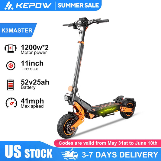 KePow D3MAX 2400W Dual Motor All Terrain Electric Scooter