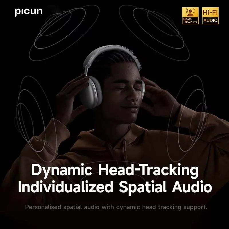 Picun F8 Pro Wireless Headphones With ANC And Spatial Audio