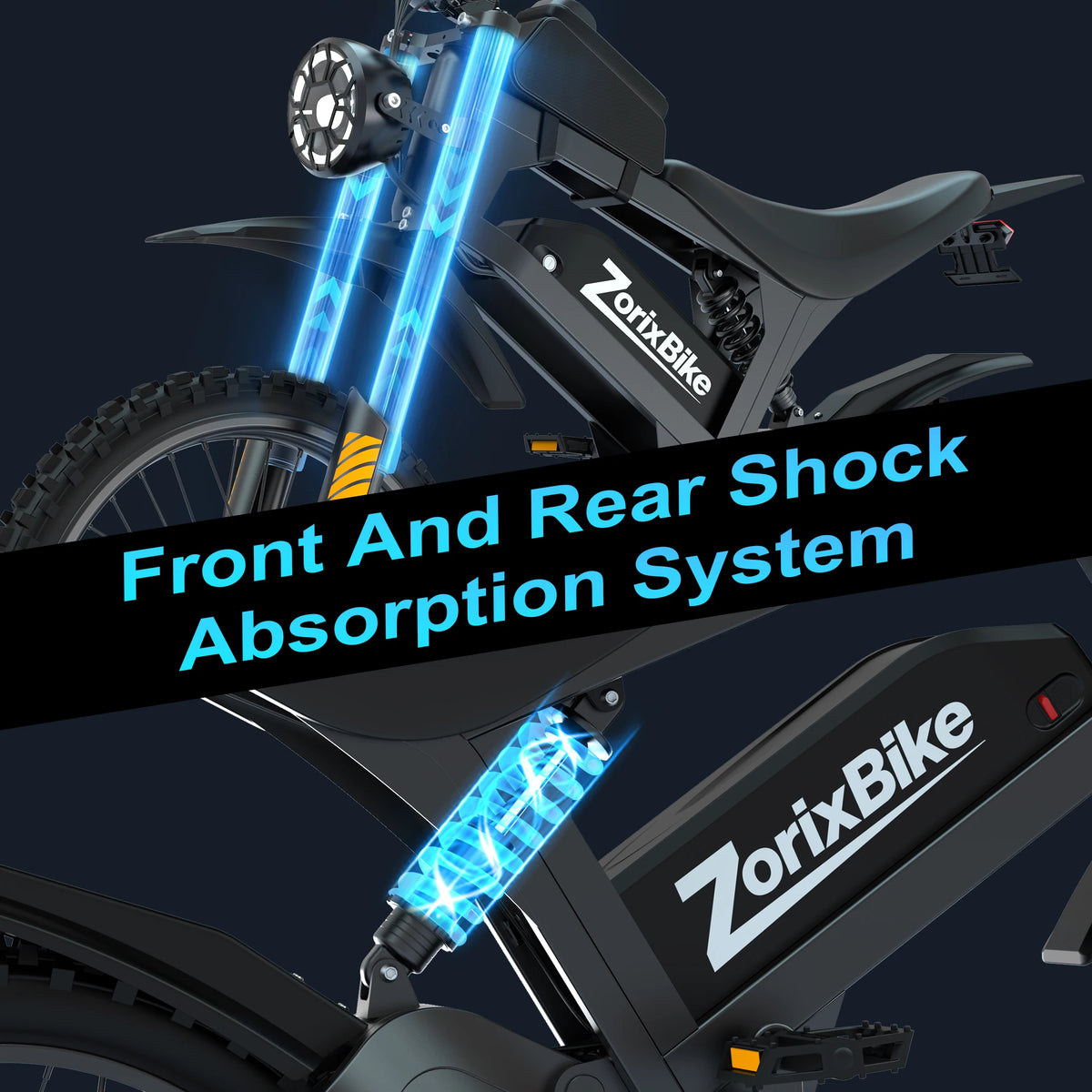 ZorixBike R8Max 3000W Adult Electric Bike With 48V Battery