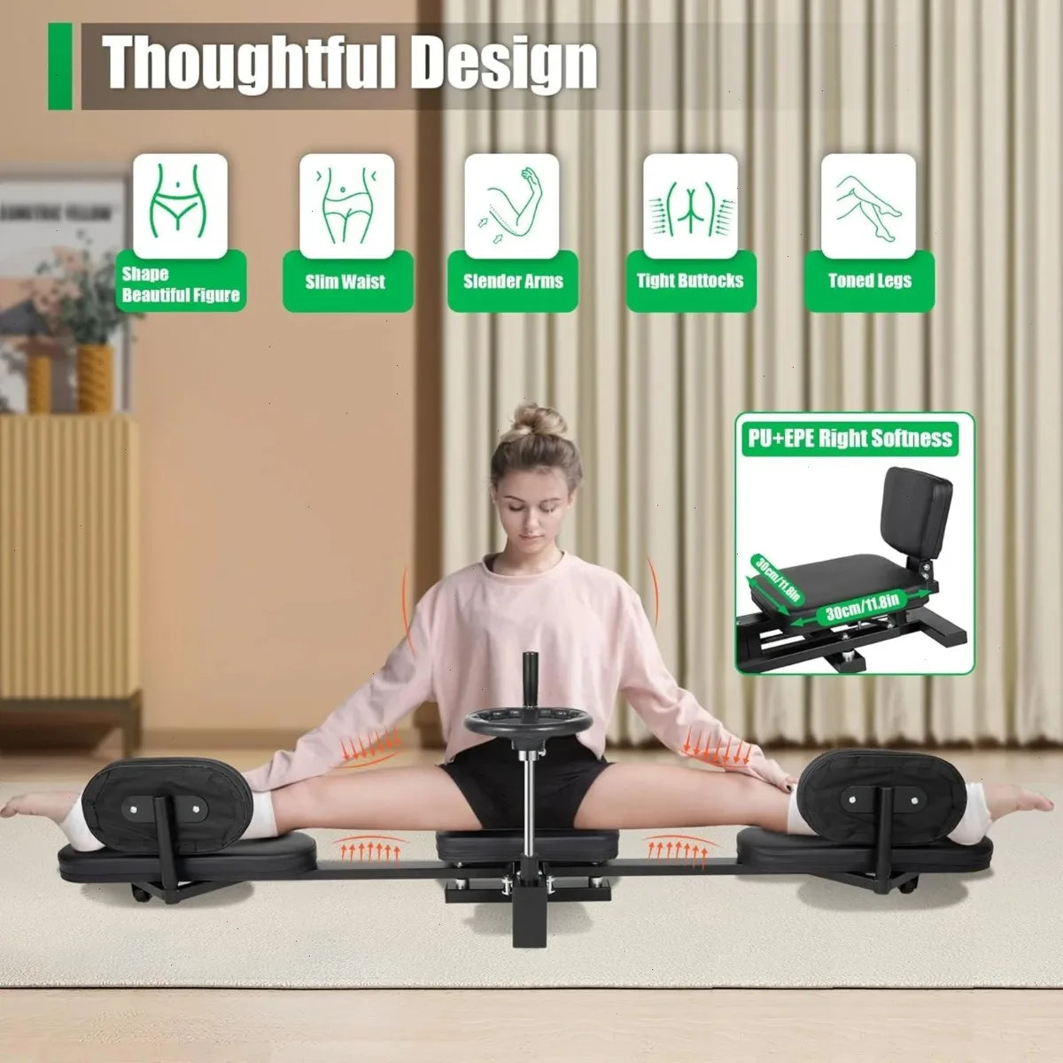 Adjustable Horizontal Splits Flexibility Training Equipment For Home Fitness