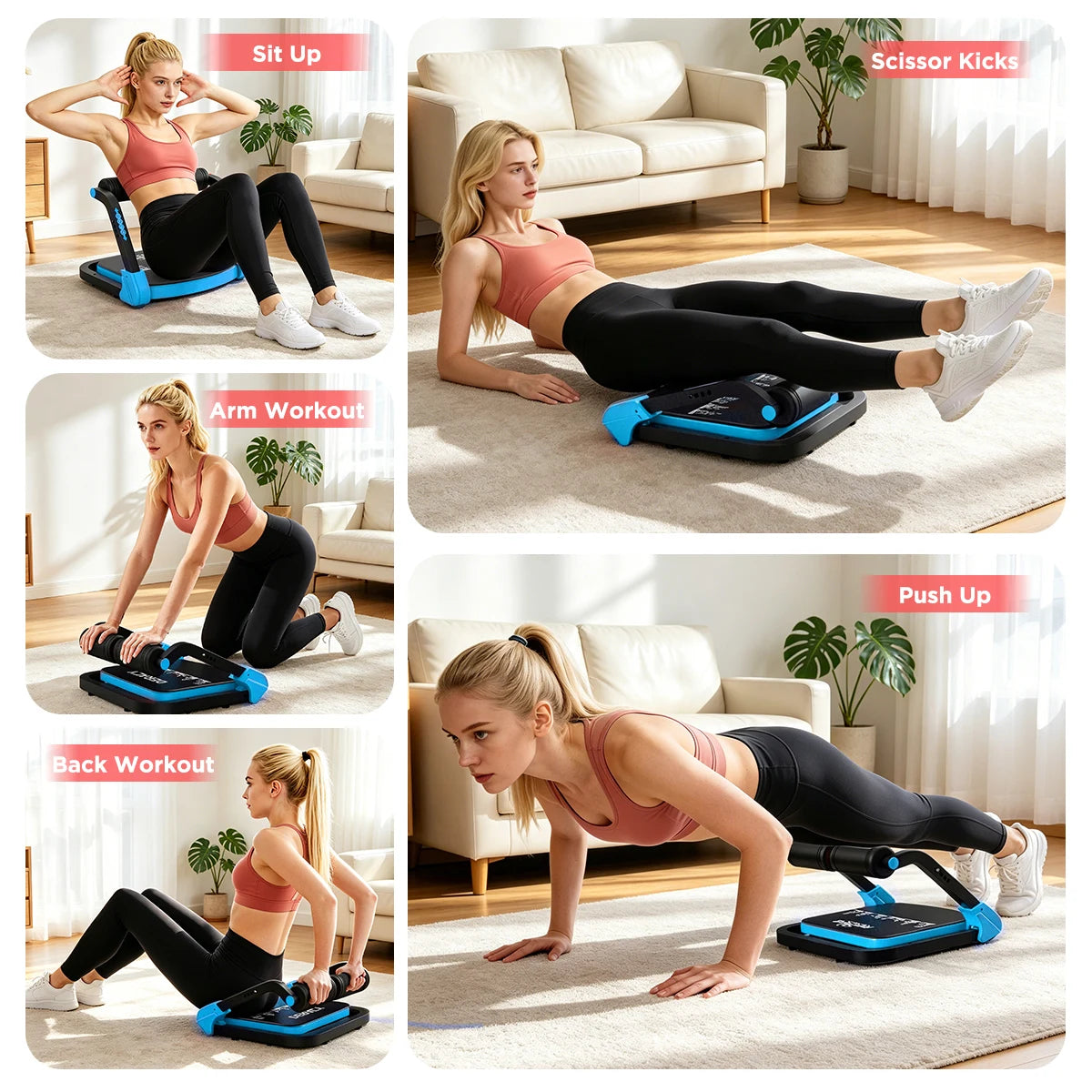 Adjustable Automatic Rebound Sit Up Machine For Core Training