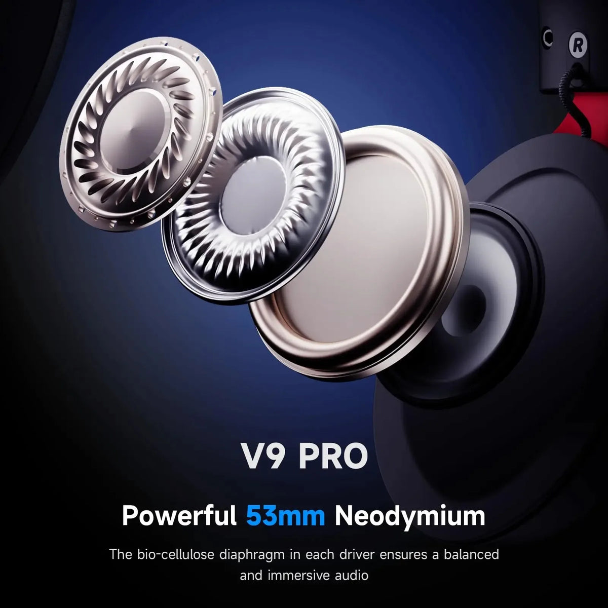 Mchose V9 Pro Wireless Gaming Headset Featuring Surround Sound