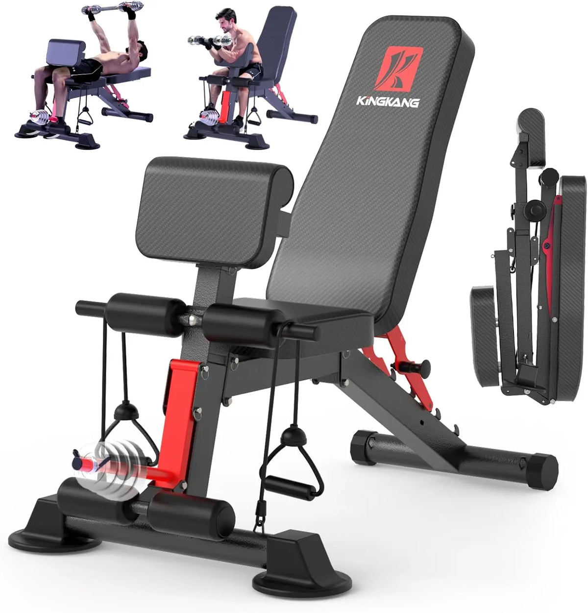 Multifunctional Adjustable Foldable Dumbbell Weight Bench