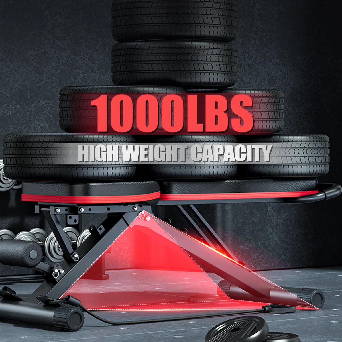Adjustable Foldable Weight Bench For Home Gym Strength Training