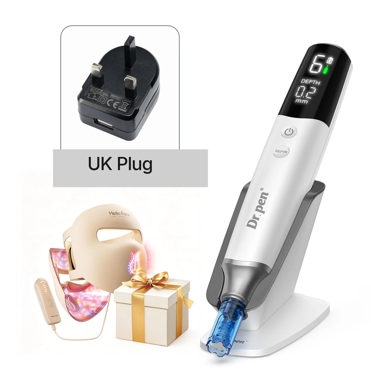 DrPen M9 Microneedle Derma Pen Hello Face LED Mask Set