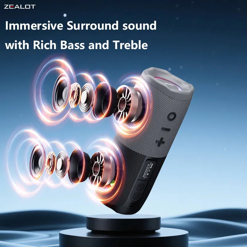Zealot M5 Magnetic Bluetooth Speaker With Portable Power Bank
