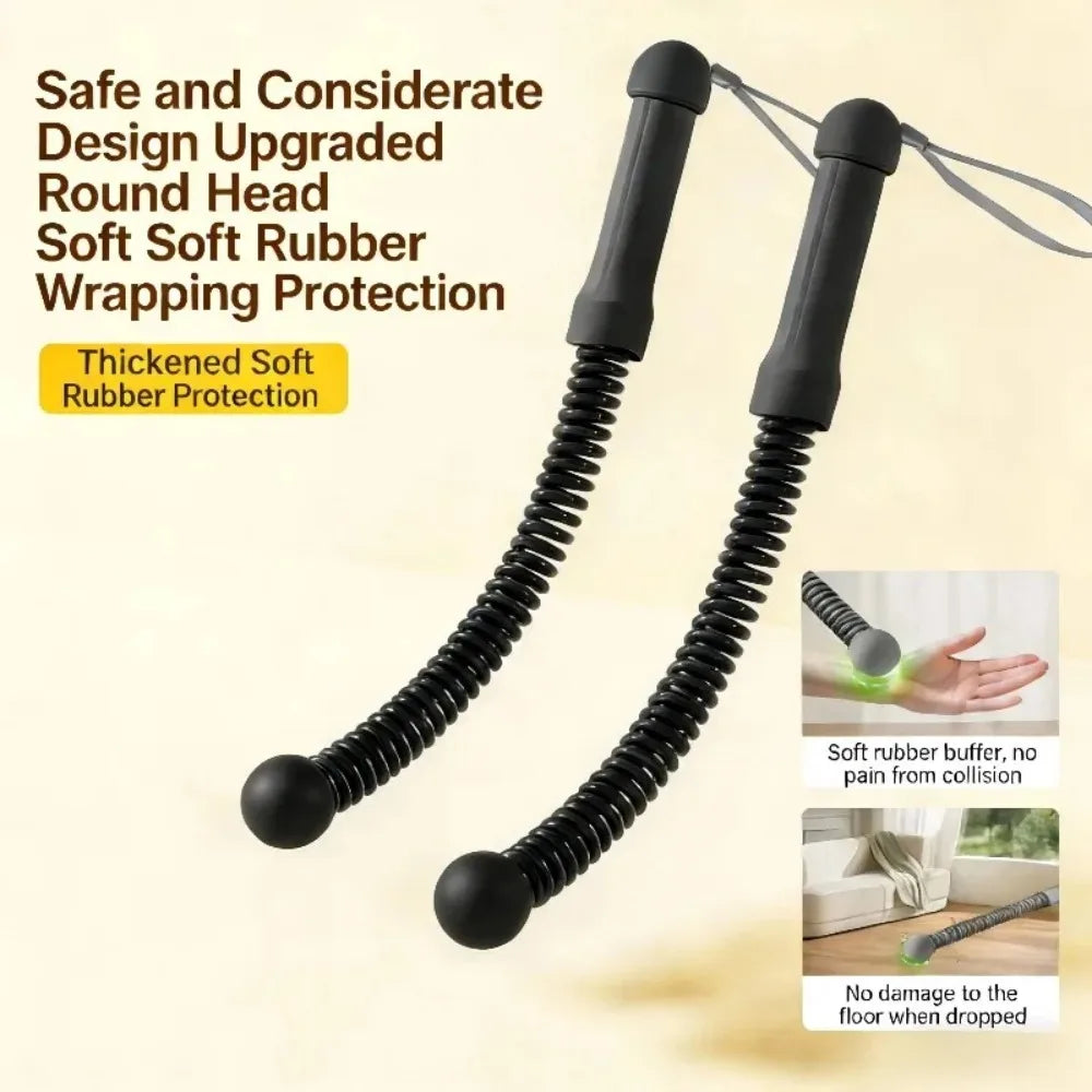 Cordless Weighted Battle Ropes for Quiet Home Gym Strength Training