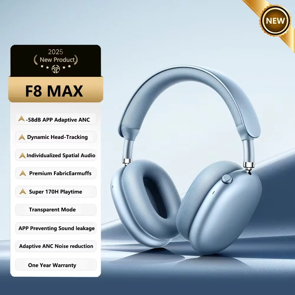 Picun F8 Pro Wireless Headphones With ANC And Spatial Audio
