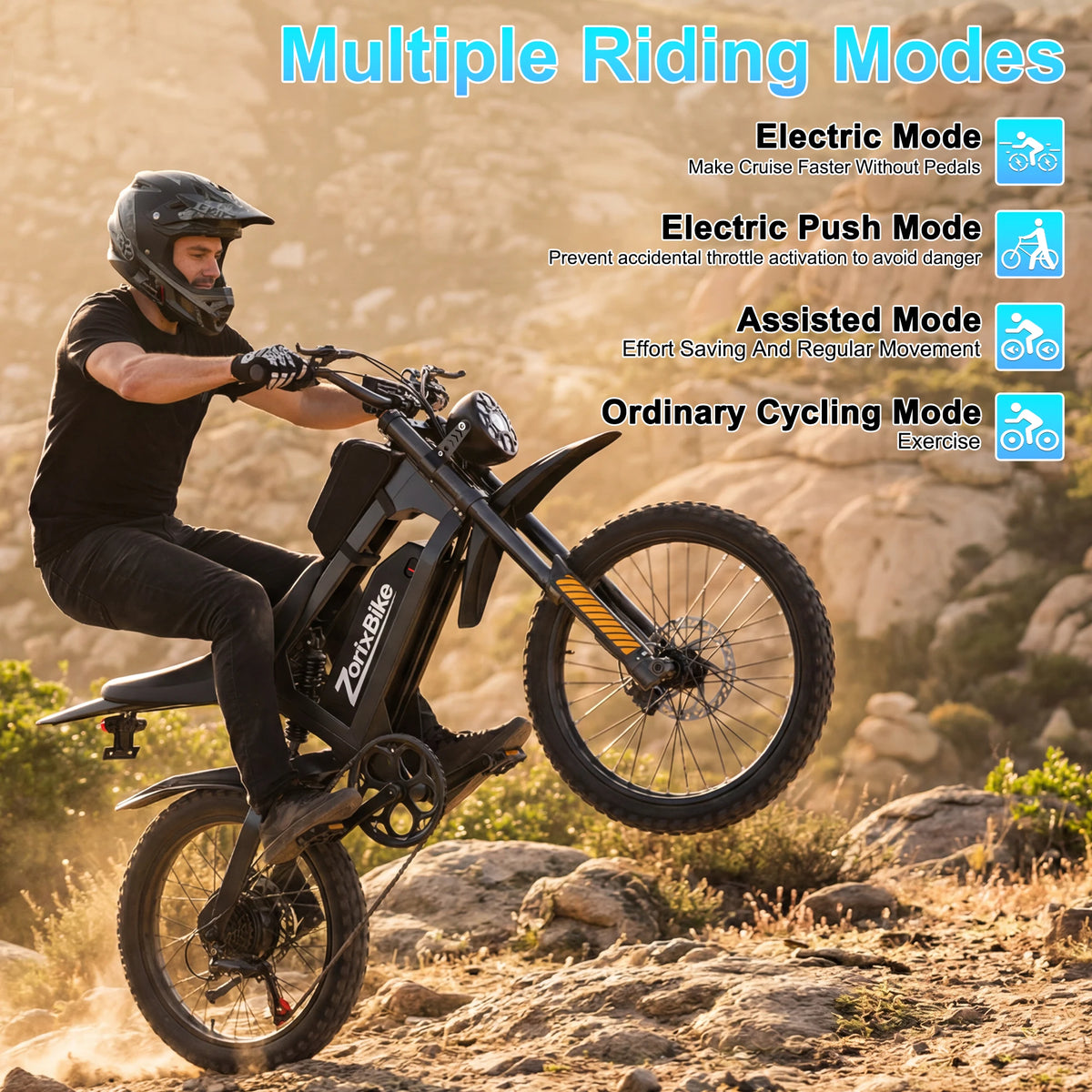 ZorixBike R8Max 3000W Adult Electric Bike With 48V Battery