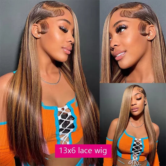 Smilegirl Brazilian Human Hair Lace Front Wig Pre Plucked