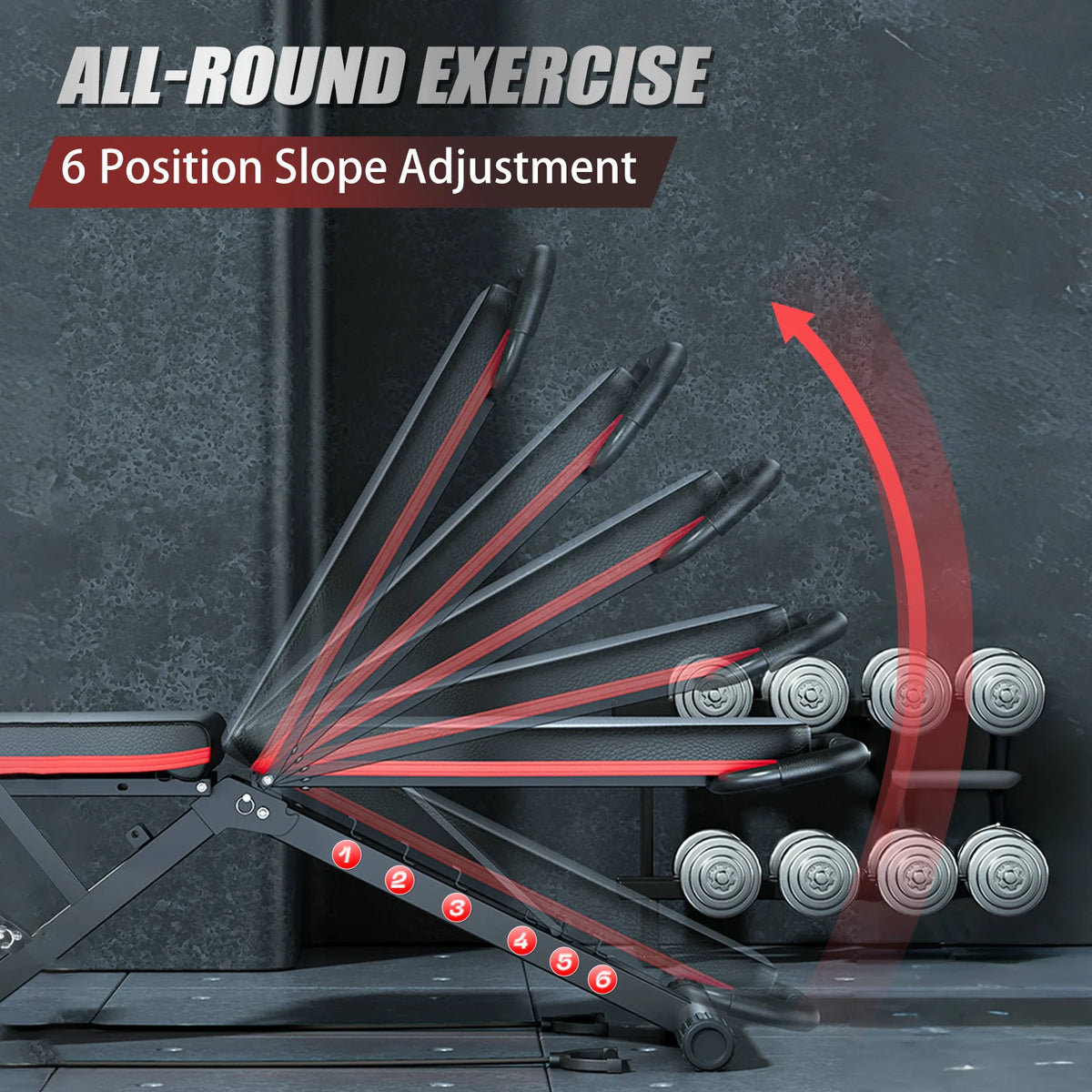 Adjustable Foldable Weight Bench For Home Gym Strength Training
