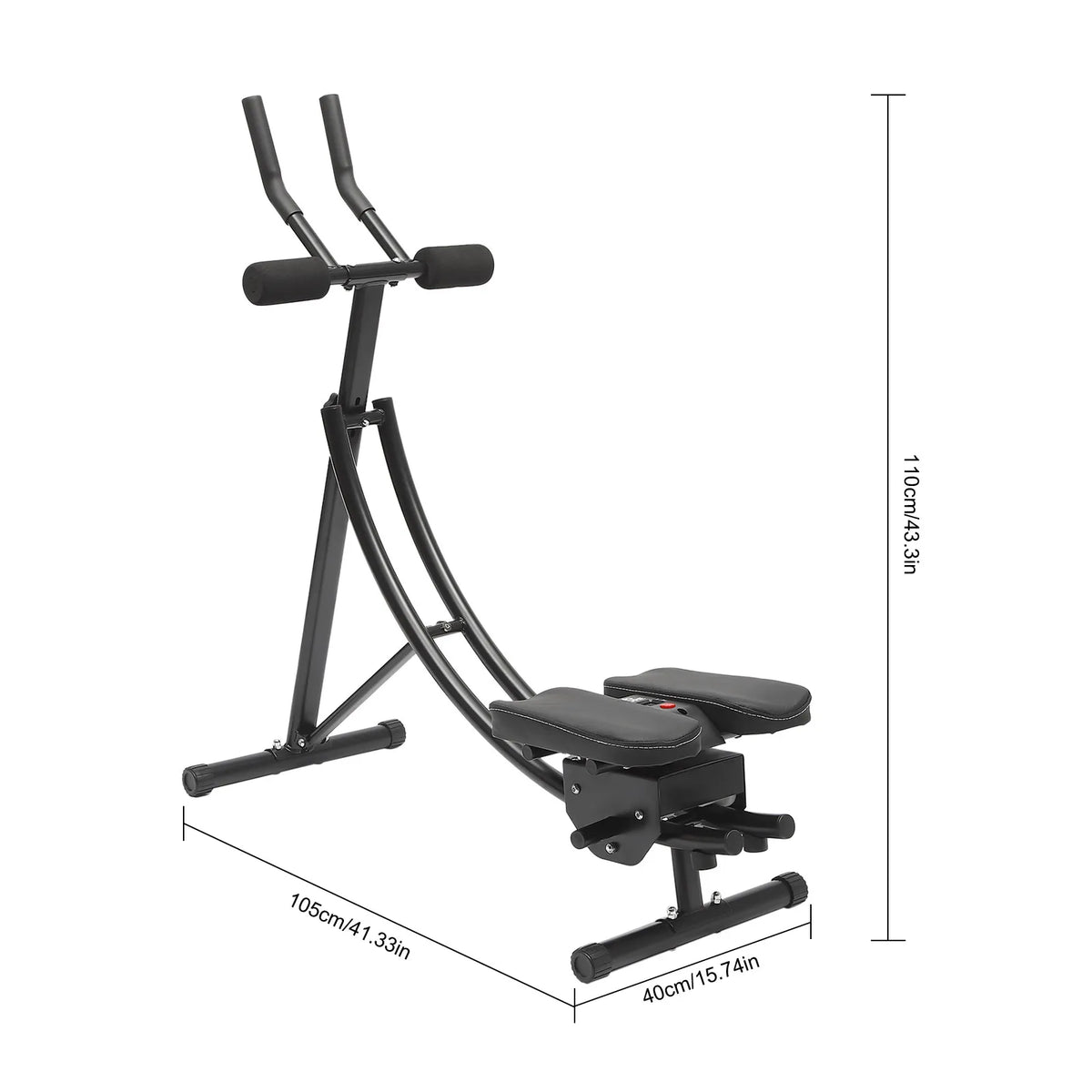 Adjustable Abs Core Crunch Training Machine With LED Monitor
