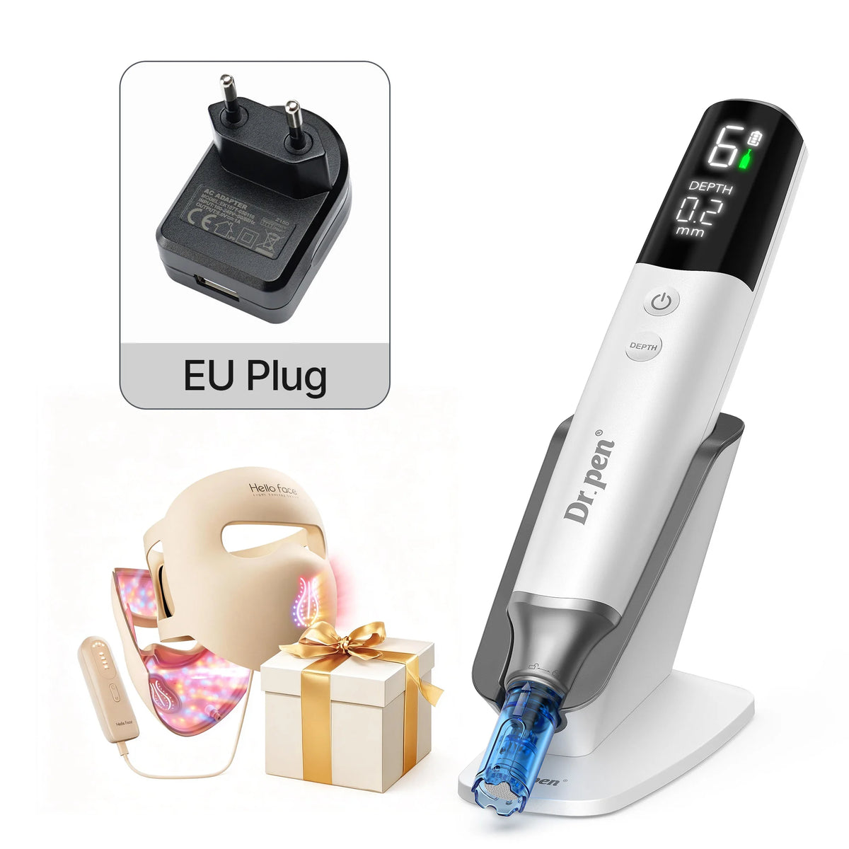 DrPen M9 Microneedle Derma Pen Hello Face LED Mask Set