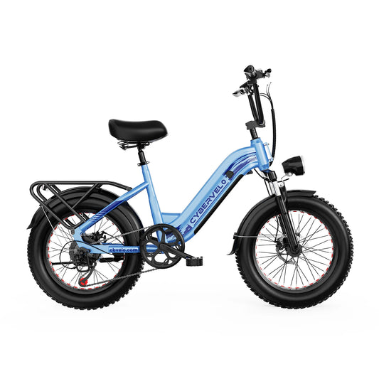 Cybervelo 1500W Step Thru Electric Bicycle 7 Speed Ebike