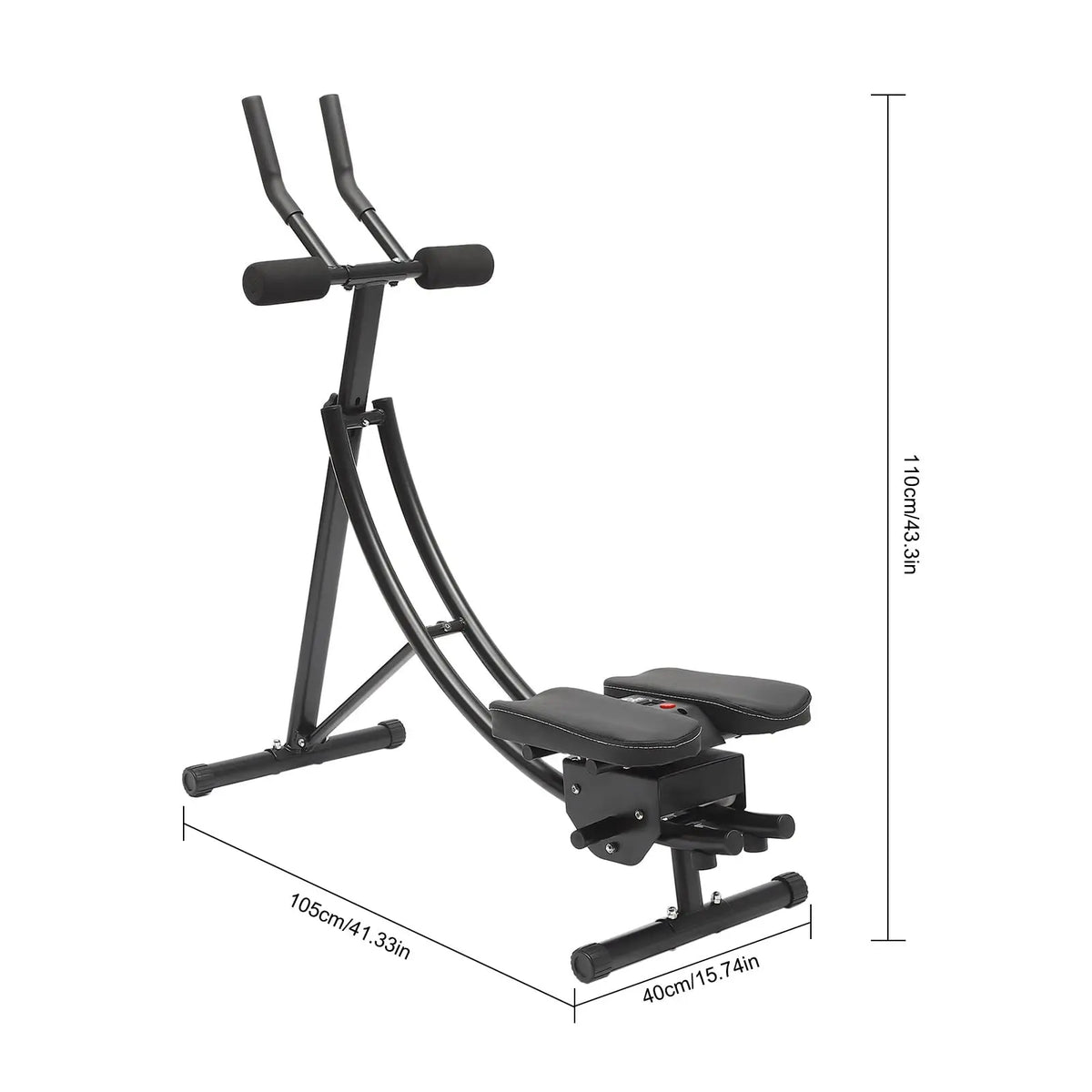 Adjustable Abs Core Crunch Training Machine With LED Monitor