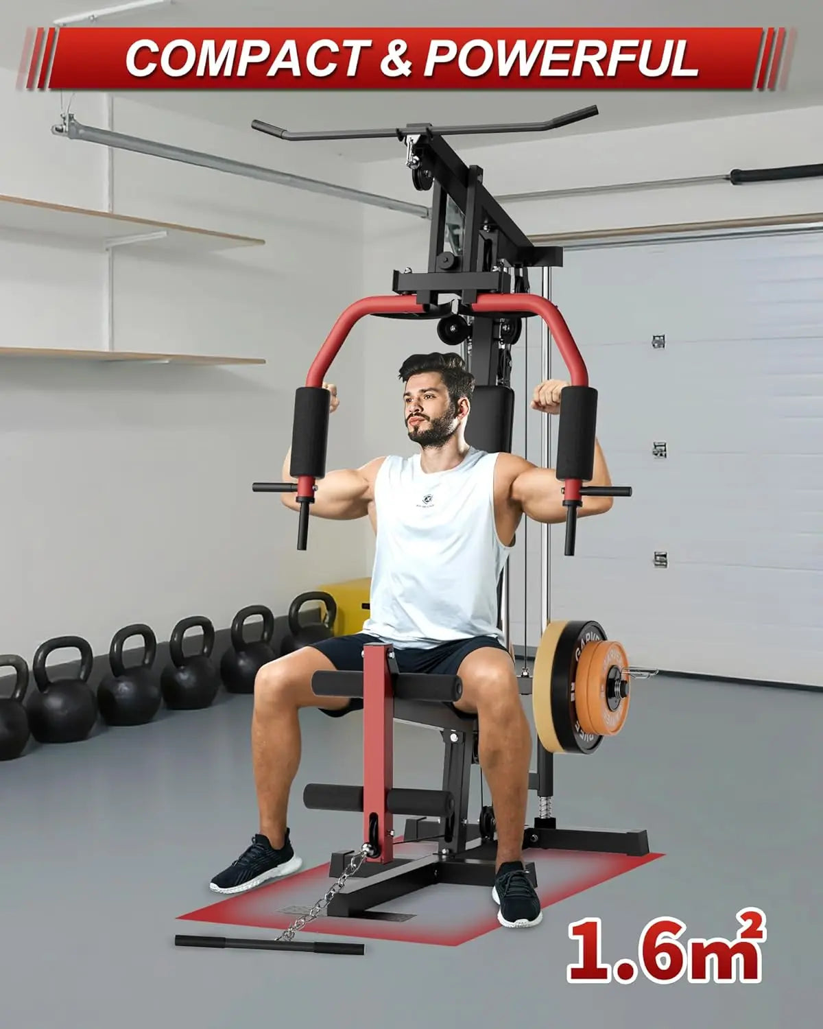 HiMiss Home Gym System For Full Body Strength Training