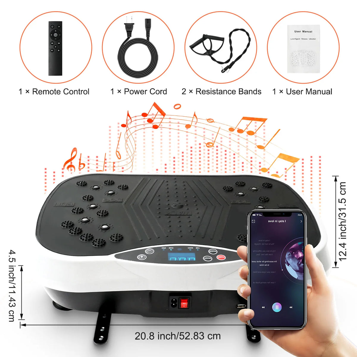 Portable Full Body Vibration Plate Exercise Machine