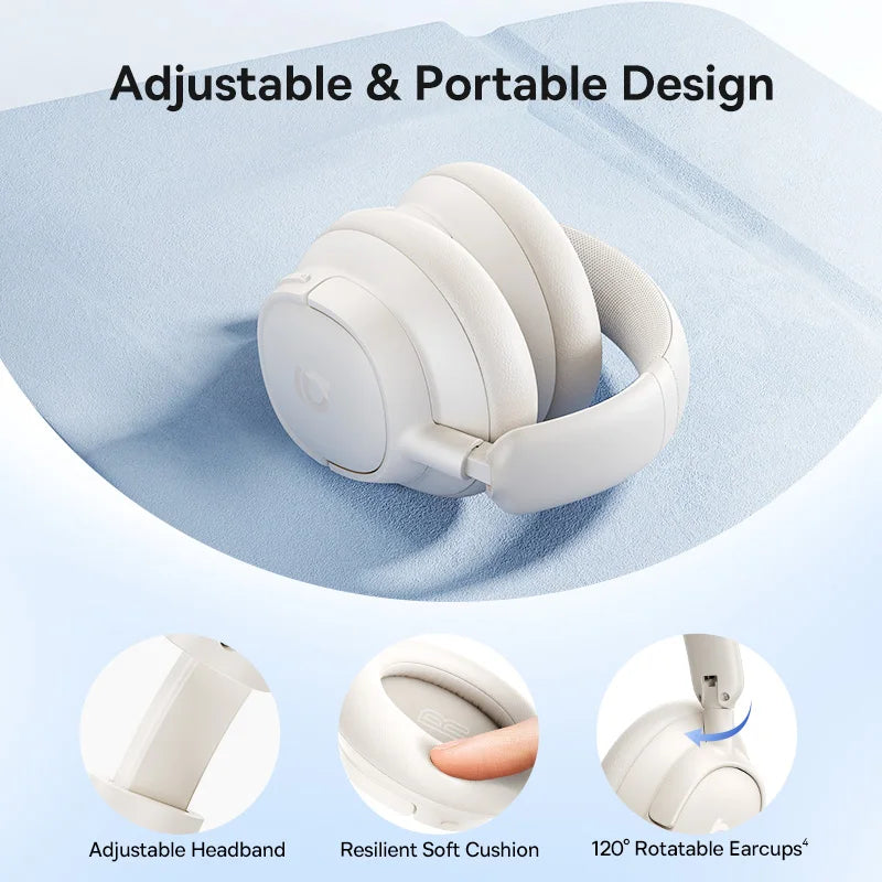 Baseus Bass Wireless Headphones With Active Noise Cancellation