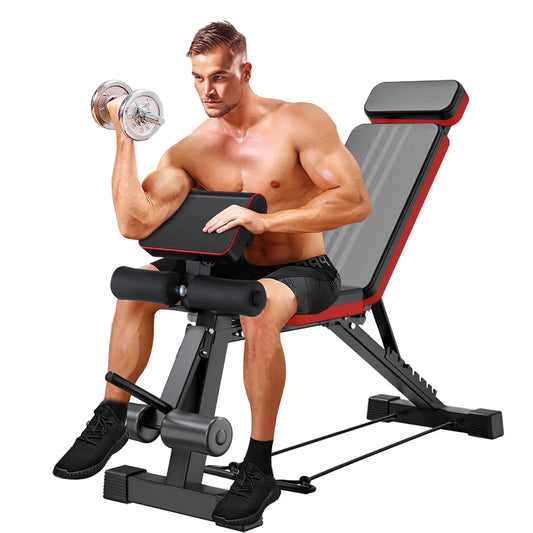 Foldable Adjustable Weight Bench For Incline Decline Strength Training