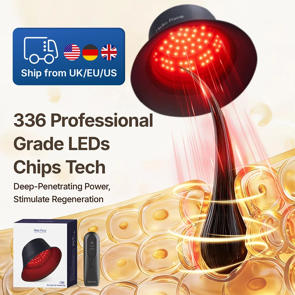 Hello Face T100 LED Hair Regrowth Therapy Cap With Controller