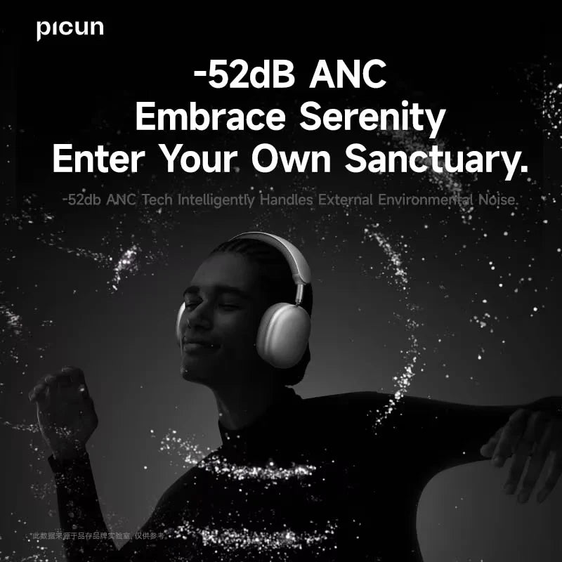Picun F8 Pro Wireless Headphones With ANC And Spatial Audio