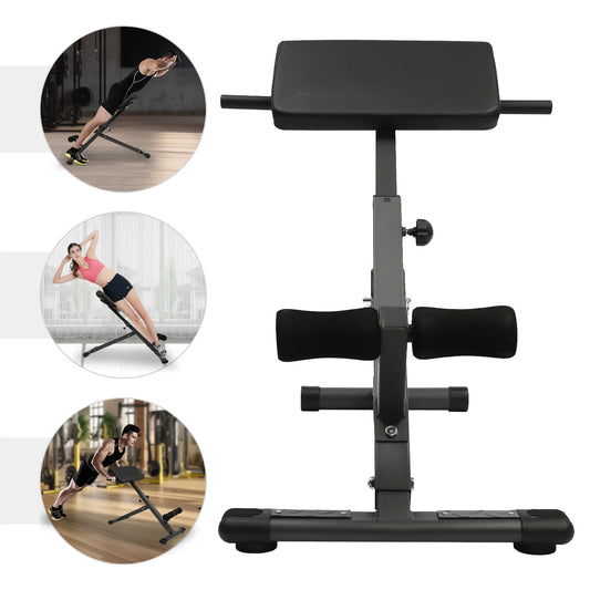 Bymaocar Adjustable Hyperextension Roman Chair for Home Gym Fitness