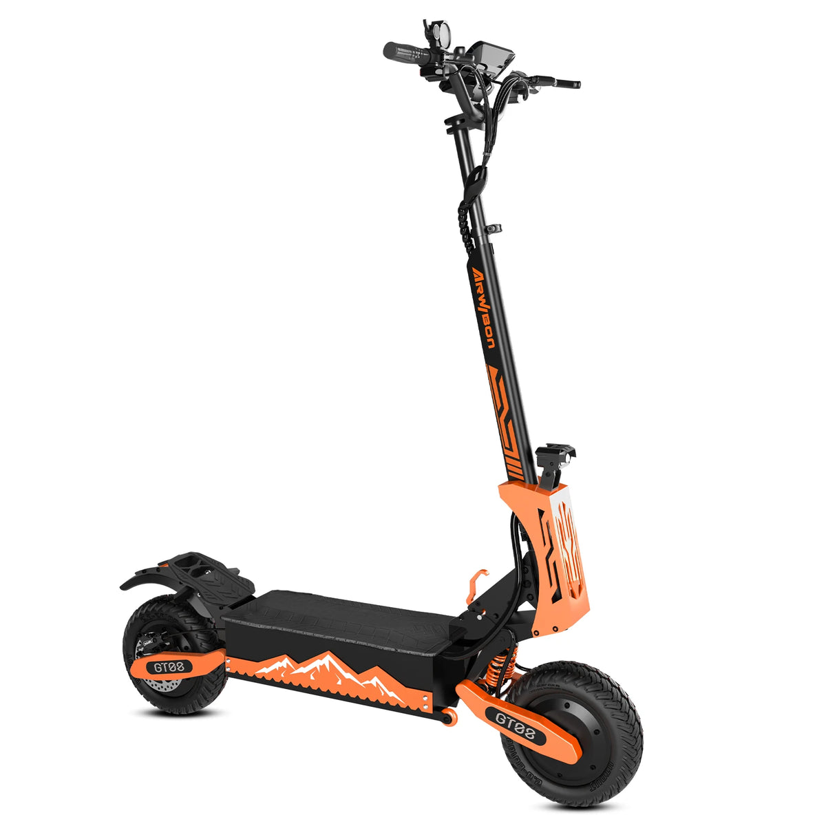 Arwibon Dual Motor Electric Scooter With Off Road Tires