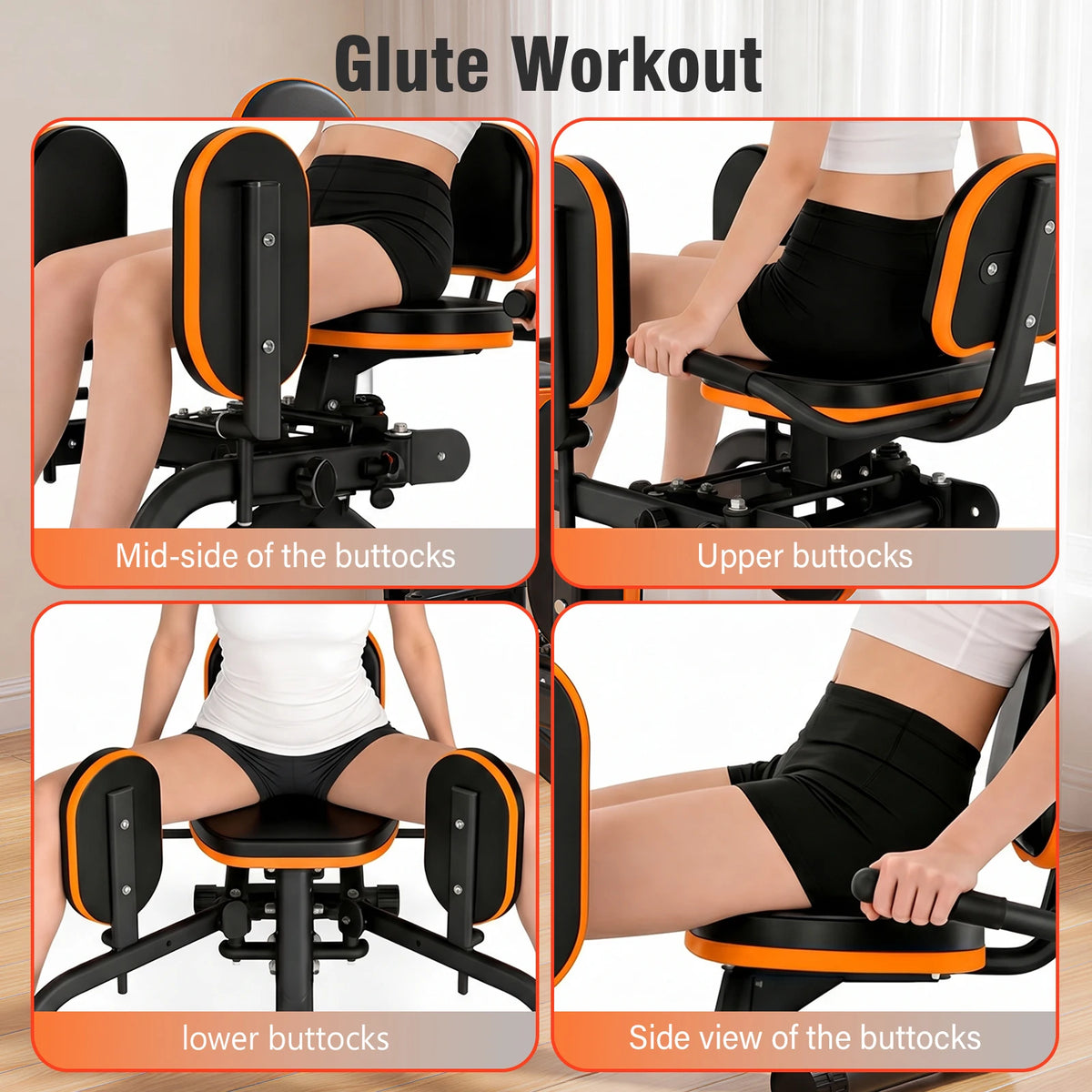 Foldable Dual Motion Hip Trainer For Inner Outer Thigh Sculpting