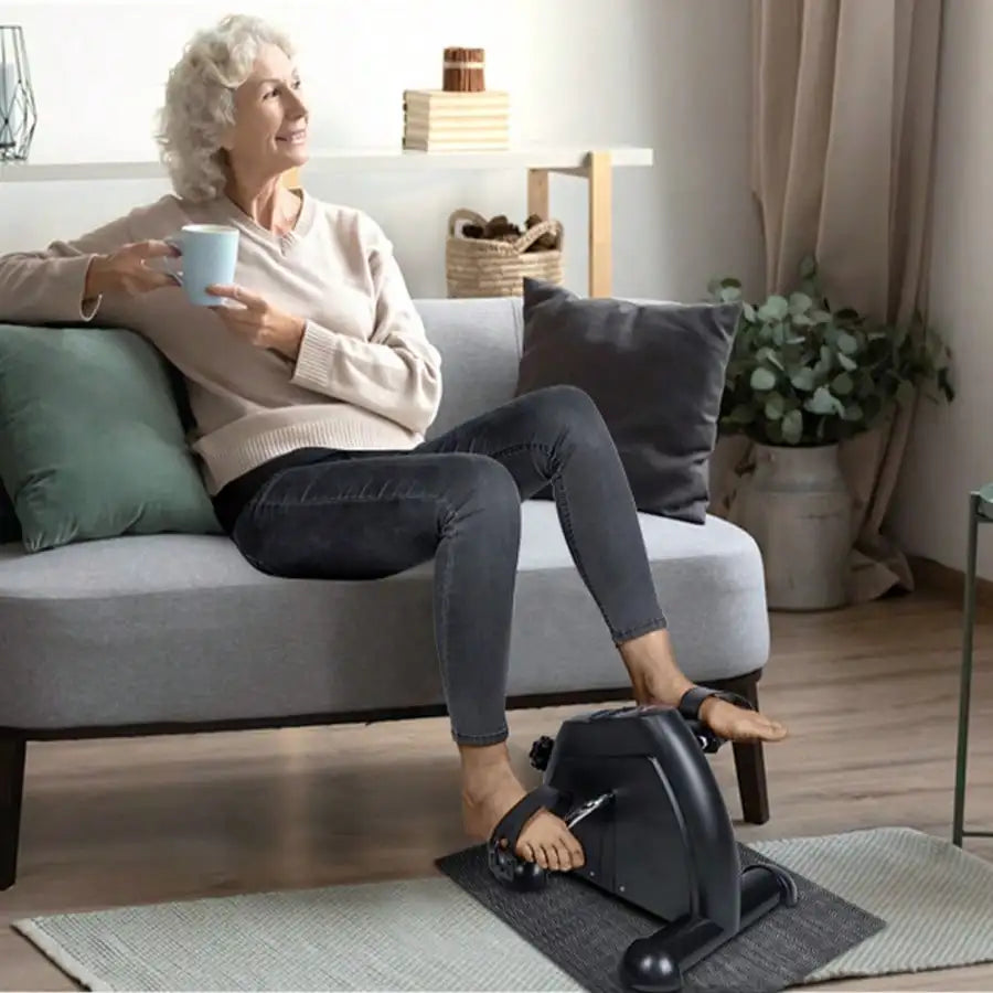 Portable Under Desk Exercise Bike Pedal Exerciser With LCD Display
