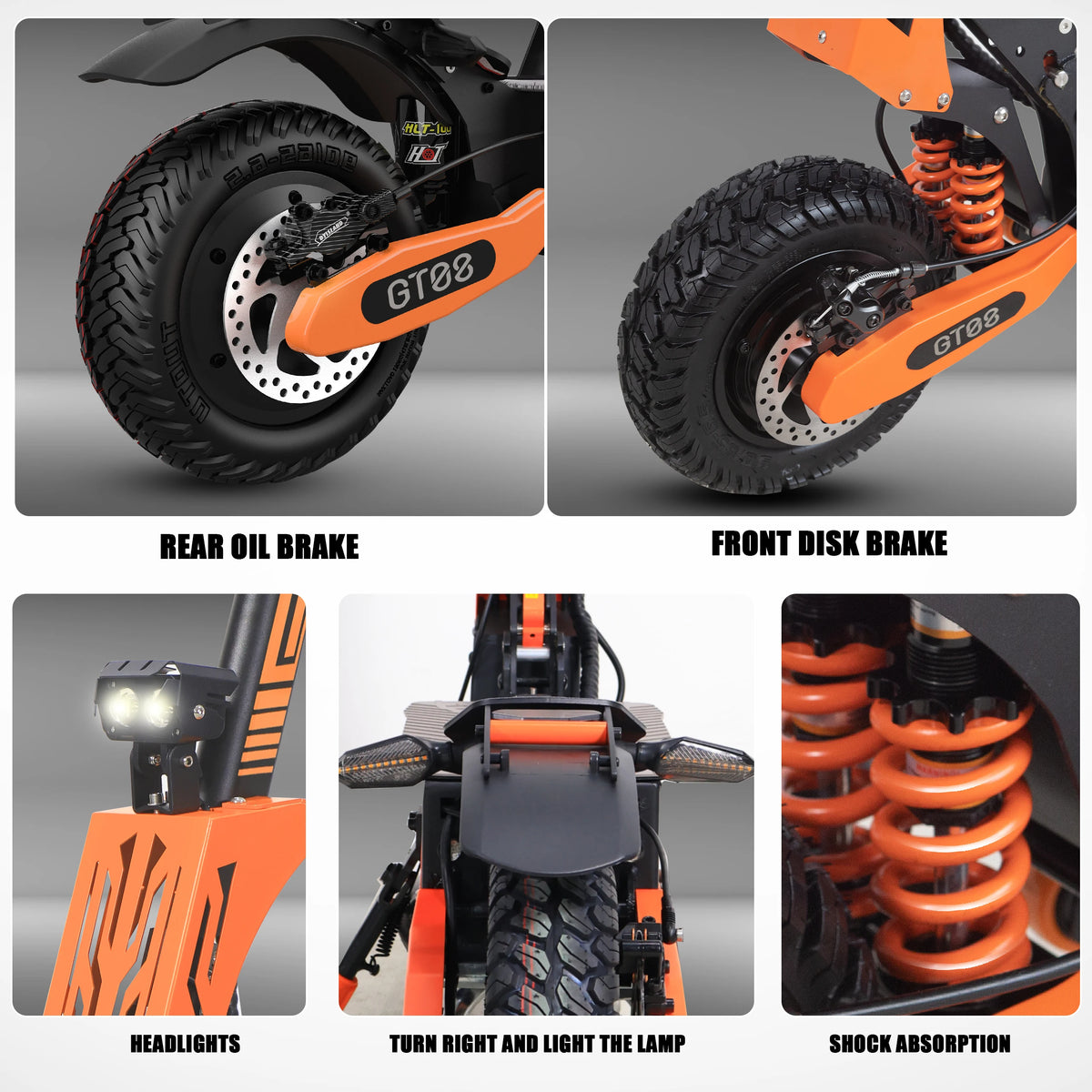 Arwibon Dual Motor Electric Scooter With Off Road Tires