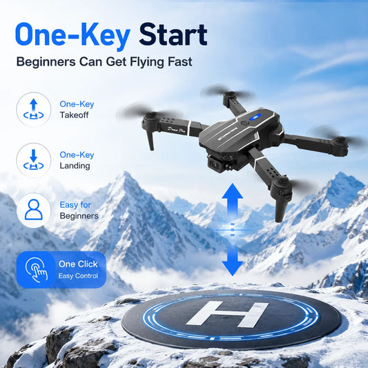 ZNLYRION HD Dual Camera Foldable RC Drone APP Control