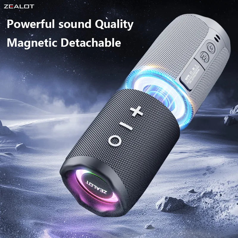 Zealot M5 Magnetic Bluetooth Speaker With Portable Power Bank