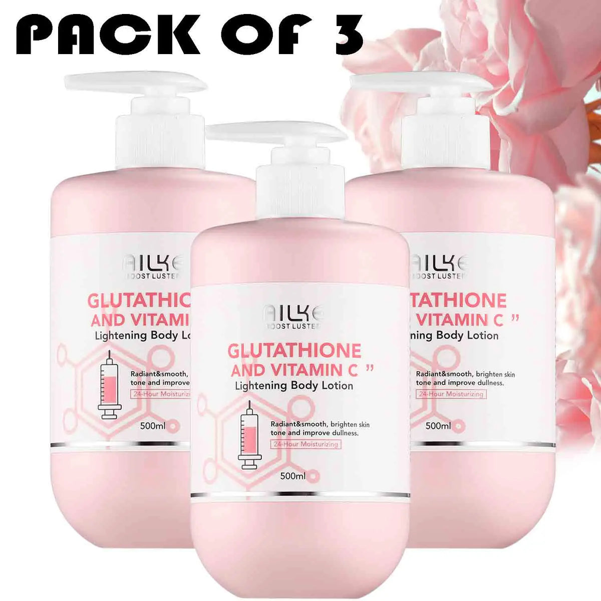 Ailke Whitening Skin Care Set With Glutathione And Vitamin C