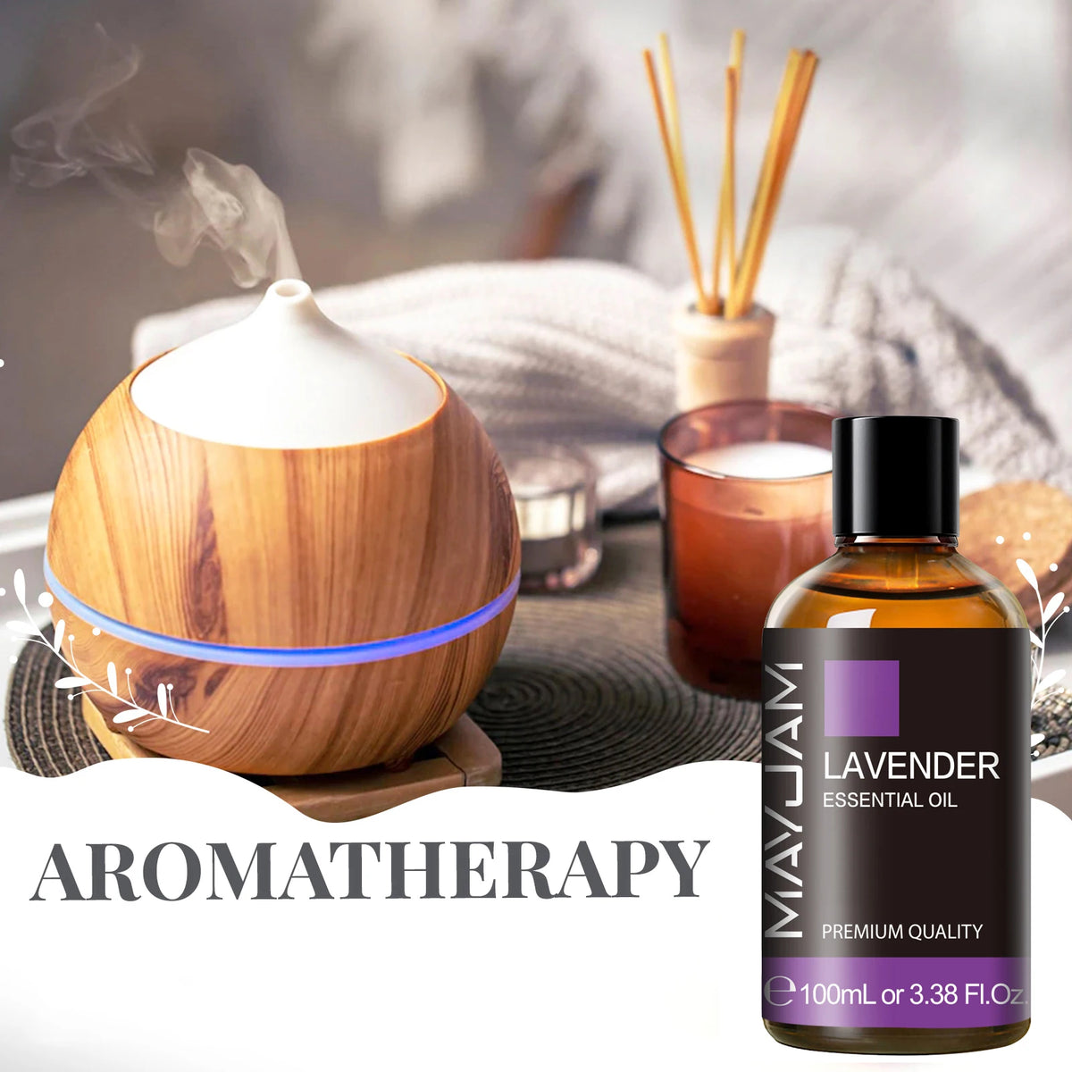 Mayjam Pure Essential Oil Blend For Relaxing Home Aromatherapy