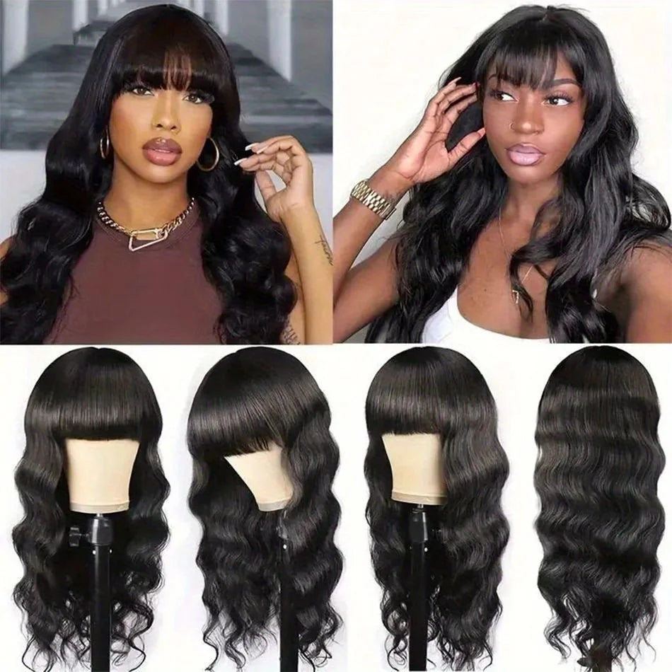 Smilegirl Brazilian Body Wave Lace Front Human Hair Wigs