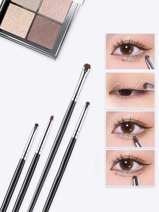 Premium Pony Hair Precision Eye Detail Makeup Brush Set