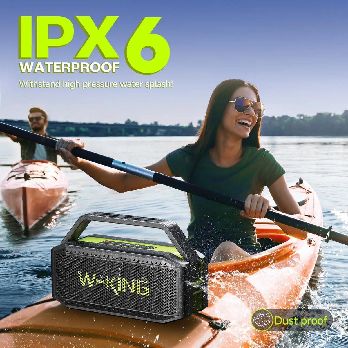 W King D9 Portable Bluetooth Speaker For Outdoor Adventures