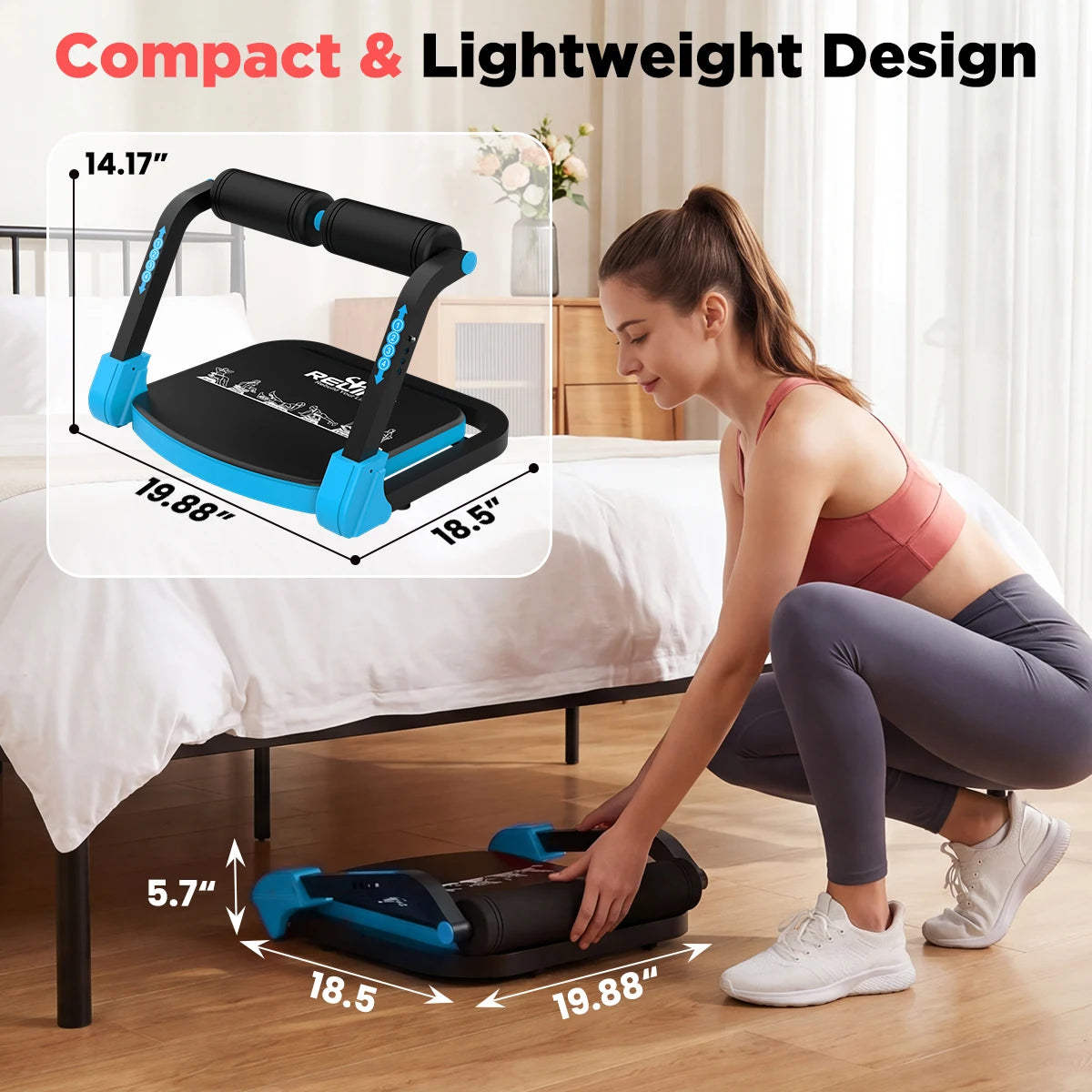Adjustable Automatic Rebound Sit Up Machine For Core Training